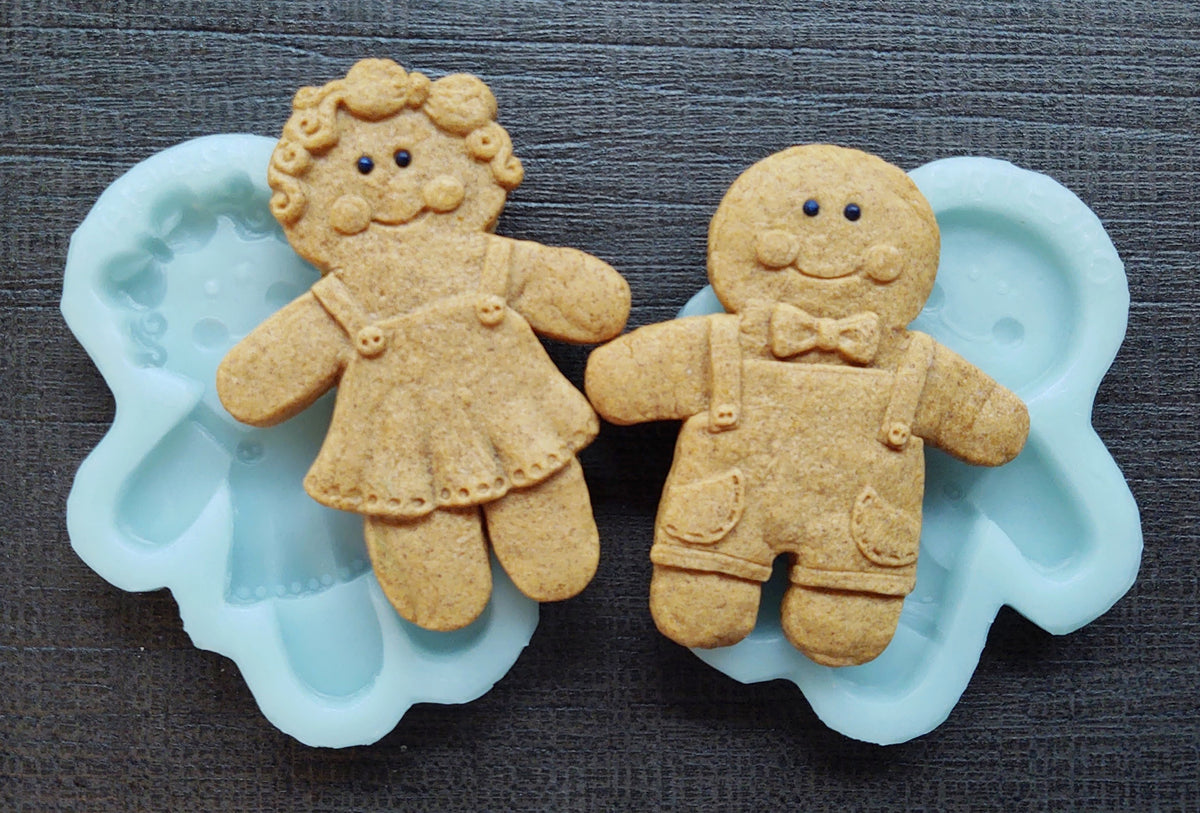 Gingerbread Girl & Boy Silicone Cookie Mold Set - SAVE $5 ??? Artes??o ...