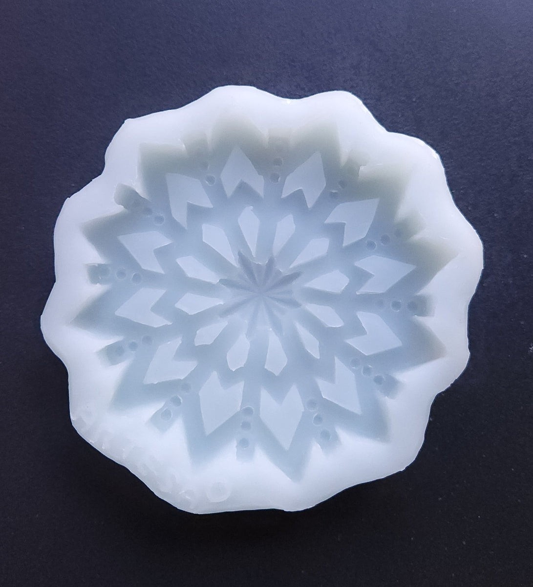 Starburst Snowflake Silicone Cookie Mold Artesão Cookie Molds