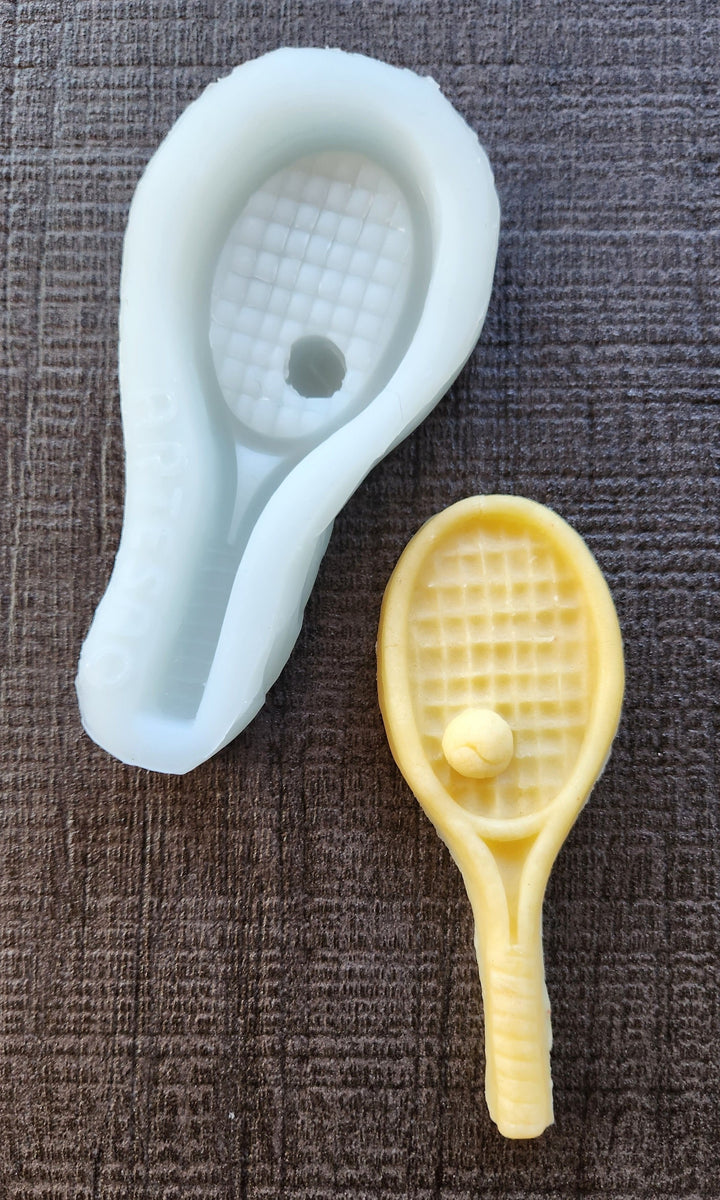 Tennis Racket Silicone Cookie Mold Artesão Cookie Molds