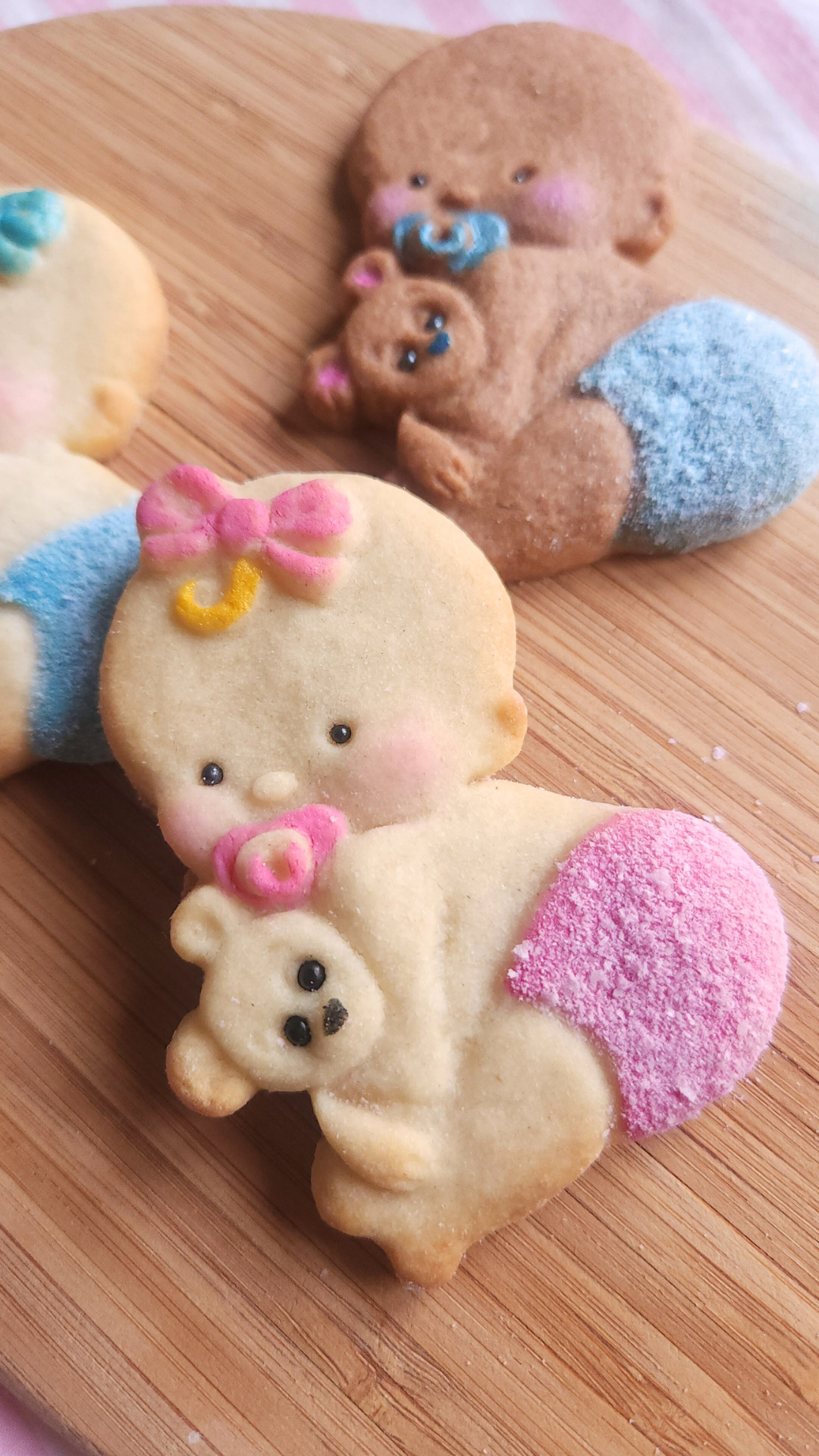 Baby In Diaper With Binky Silicone Cookie Mold