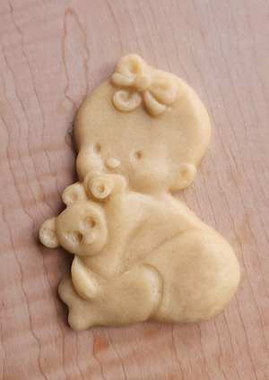Baby In Diaper With Binky Silicone Cookie Mold