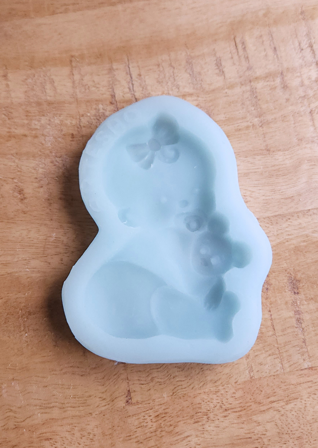 Baby In Diaper With Binky Silicone Cookie Mold