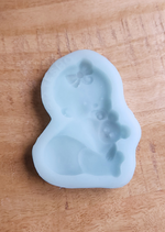 Baby In Diaper With Binky Silicone Cookie Mold