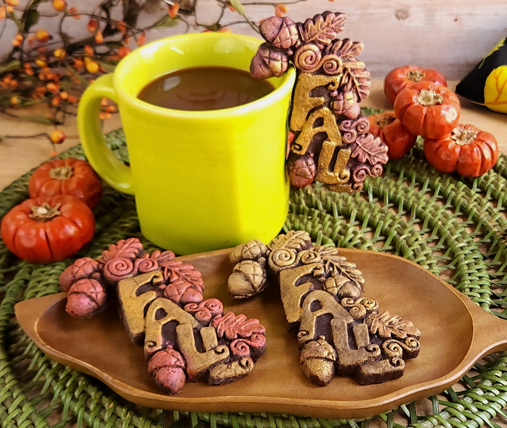 Autumn/Fall Oak and Acorn Silicone Cookie Mold