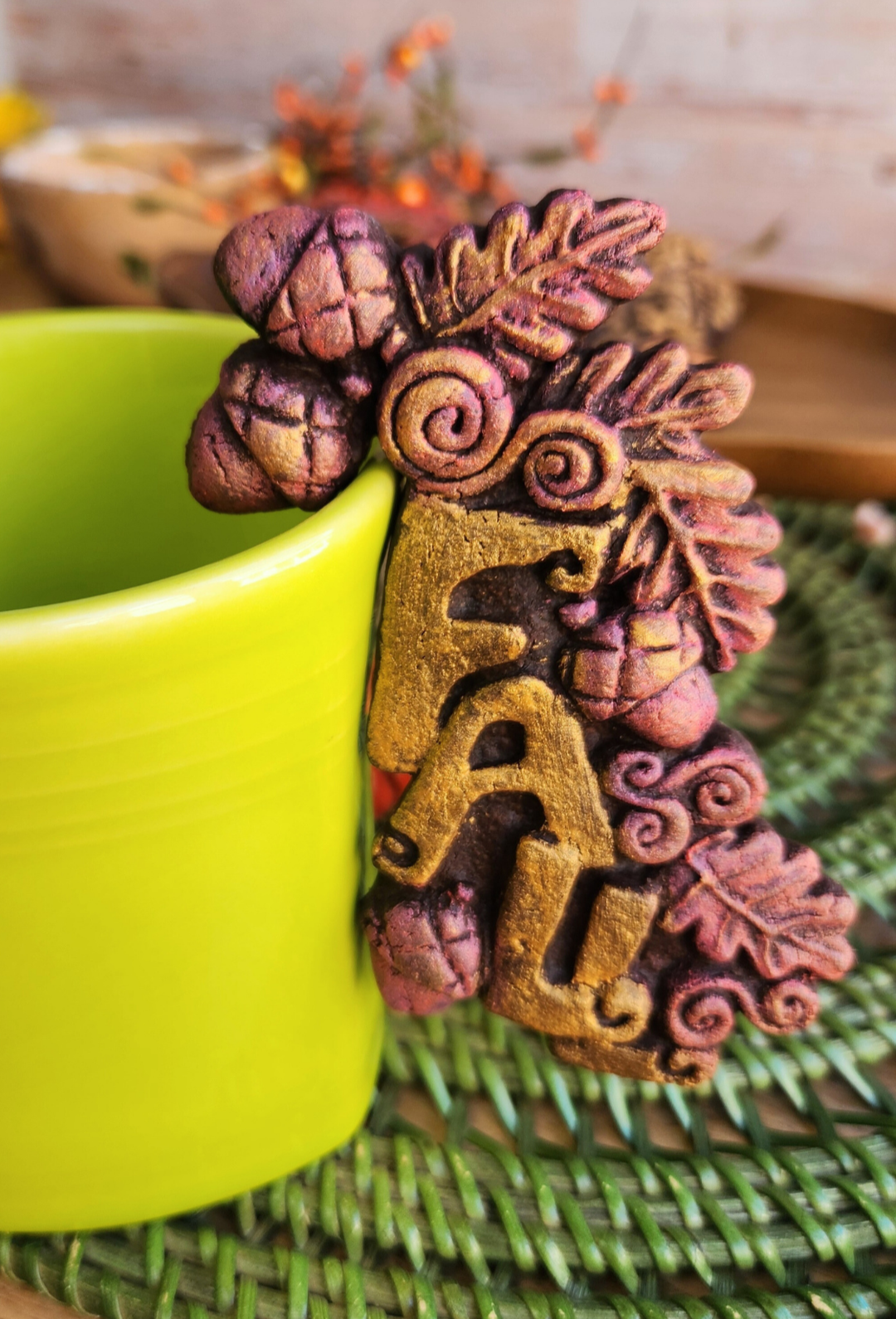 Autumn/Fall Oak and Acorn Silicone Cookie Mold