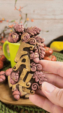 Autumn/Fall Oak and Acorn Silicone Cookie Mold