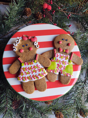 Gingerbread Girl & Boy Silicone Cookie Mold Set - SAVE $5