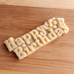 Happy Birthday Flower Silicone Cookie Mold