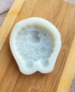 Lamb-shaped light blue silicone cookie mold