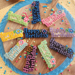 Happy Birthday Flower Silicone Cookie Mold