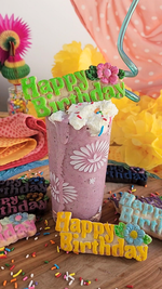 Happy Birthday Flower Silicone Cookie Mold