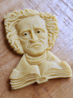 Edgar Allan Poe Silicone Cookie Mold