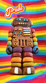 Retro Robot Silicone Cookie Mold