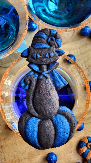 Retro Halloween Cat Witch Silicone Cookie Mold