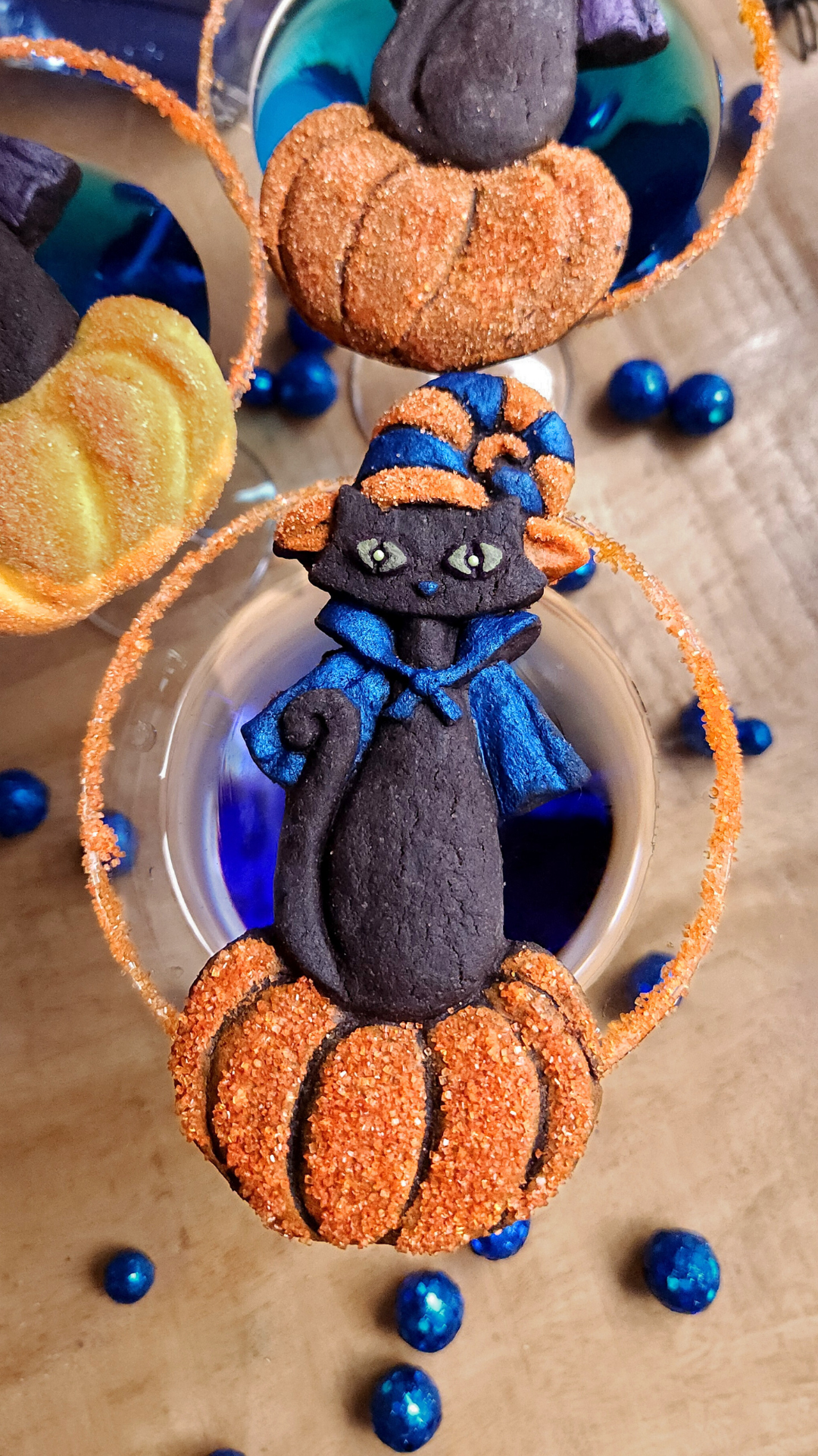Retro Halloween Cat Witch Silicone Cookie Mold