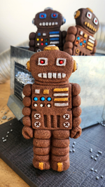 Retro Robot Silicone Cookie Mold