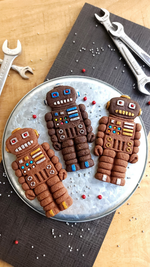 Retro Robot Silicone Cookie Mold