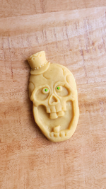 Silly Skull With Hat Silicone Cookie Mold