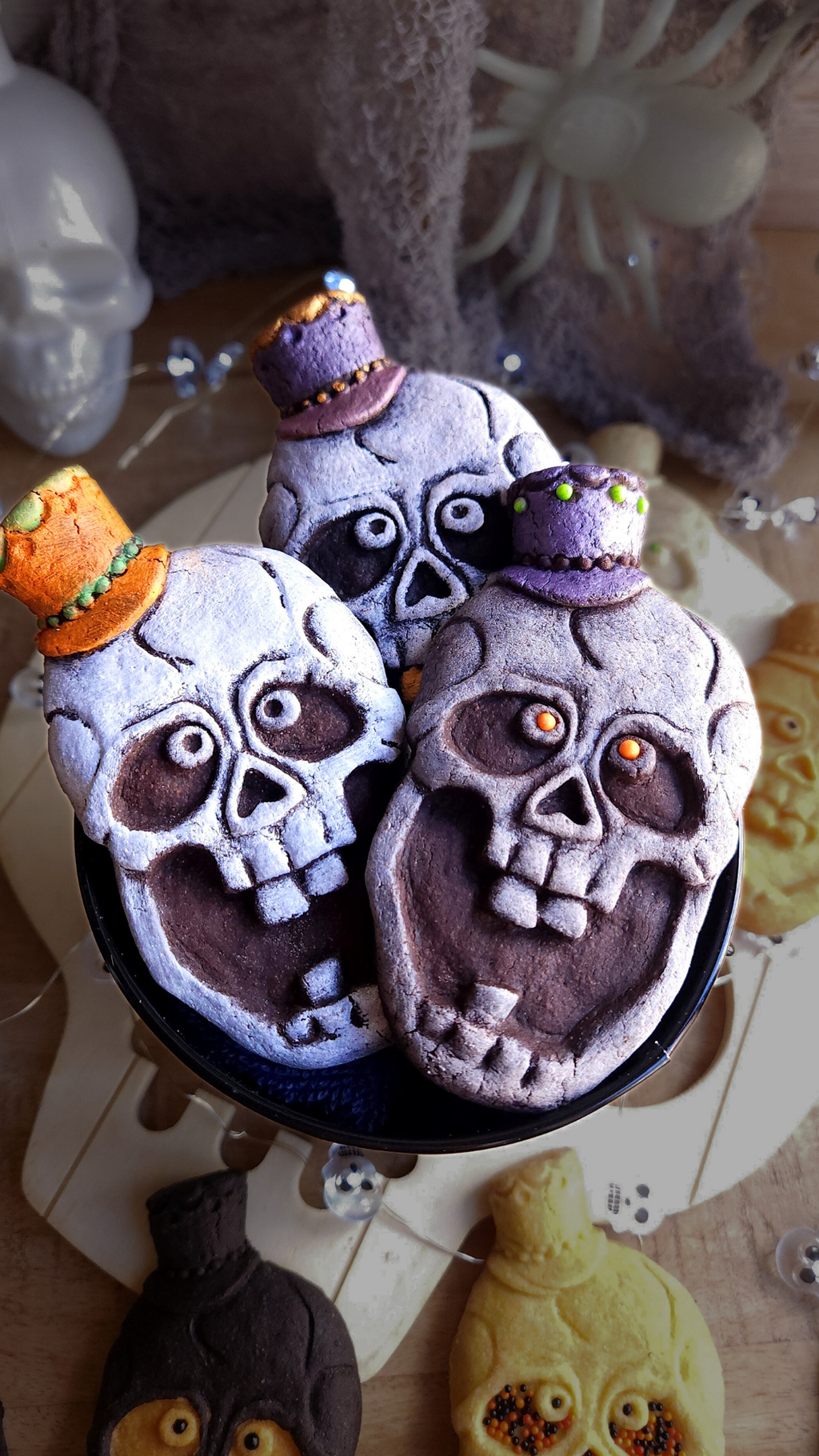Silly Skull With Hat Silicone Cookie Mold