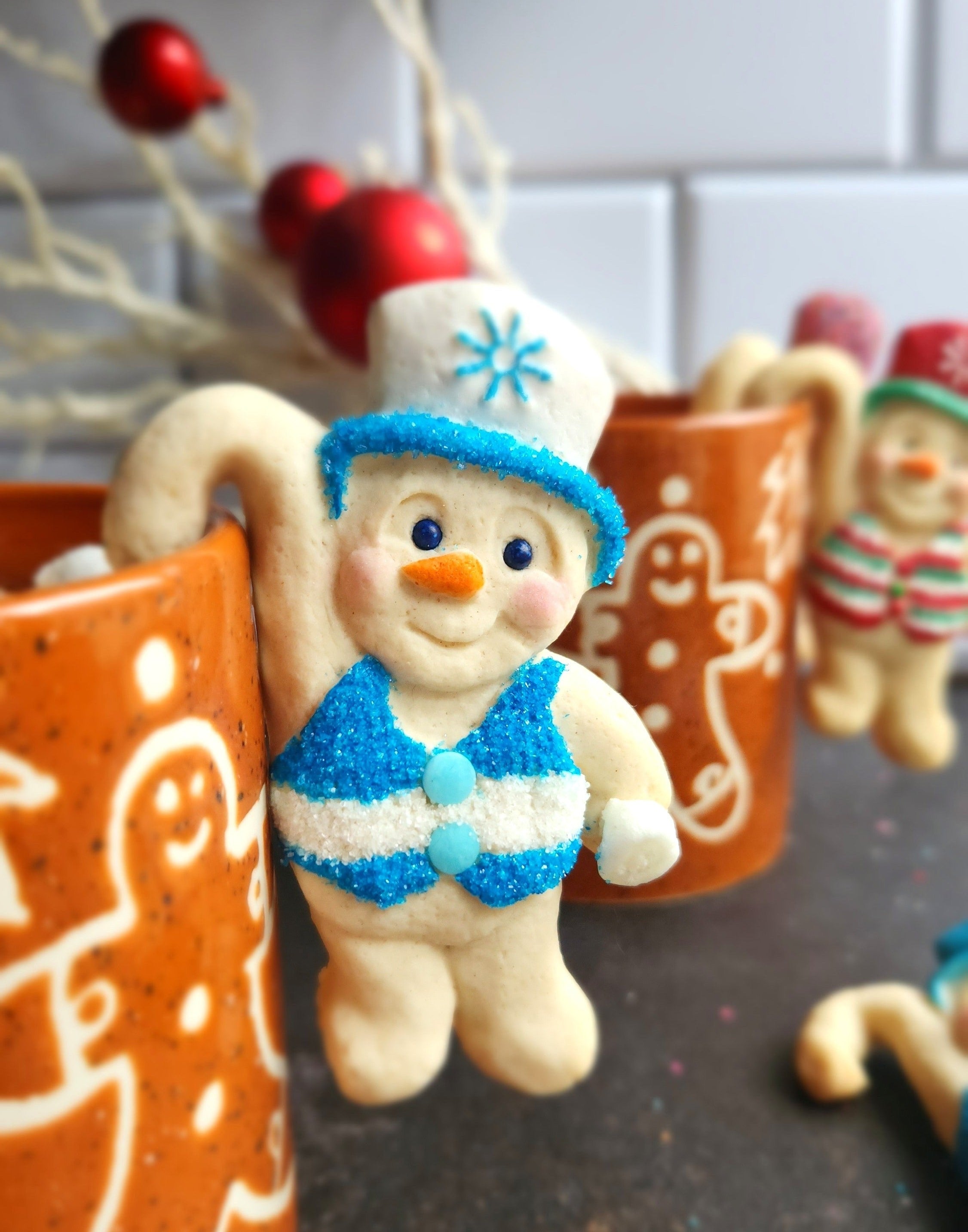 Snowman Hangable Silicone Cookie Mold
