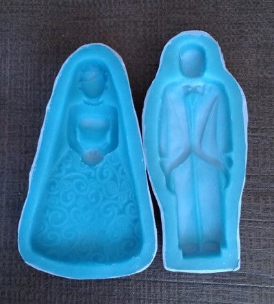 Bride & Groom Silicone Cookie Mold Set - SAVE $4