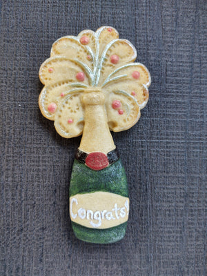 Champagne Bottle Silicone Cookie Mold