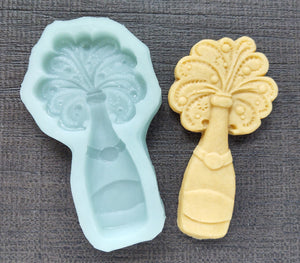 Champagne Bottle Silicone Cookie Mold ON SALE Save $5