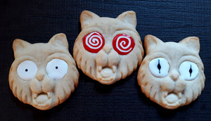 Scaredy Cat Halloween Silicone Cookie Mold
