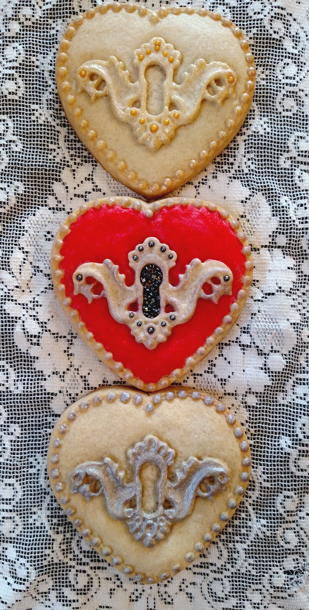 Heart Lock Cookie Mold - Artesão Unique & Custom Cookie Molds