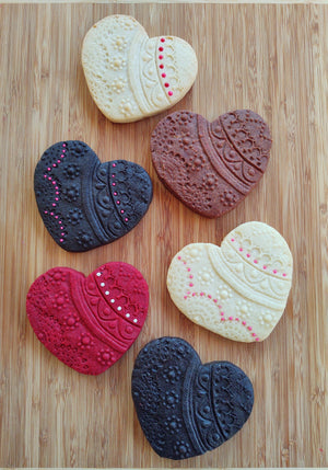 Heart Mandala Silicone Cookie Mold – Artesão Cookie Molds