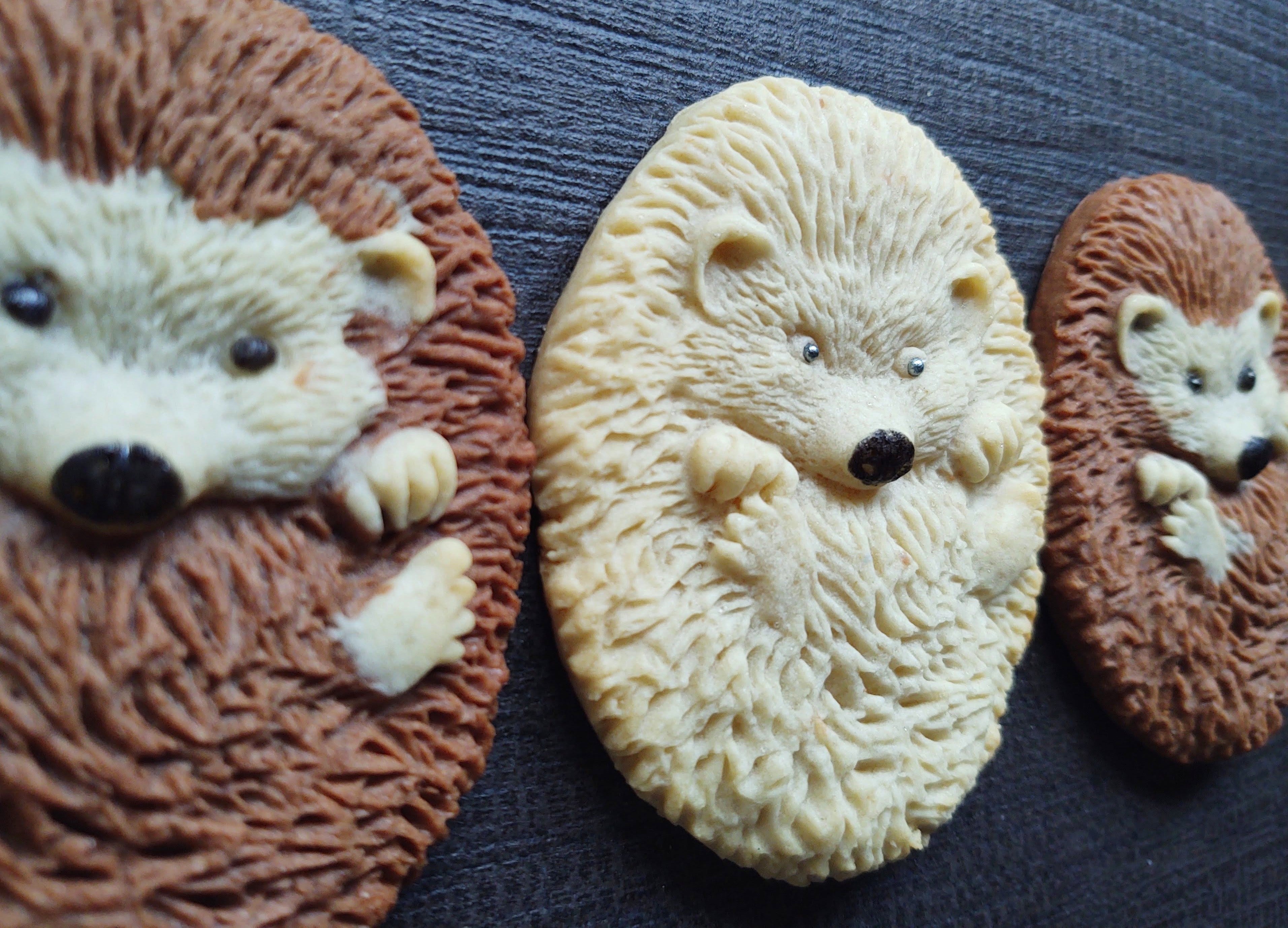 Cookie Shortbread Mold Wooden Biscuit Cutter Cookie Mold (Hedgehog) 