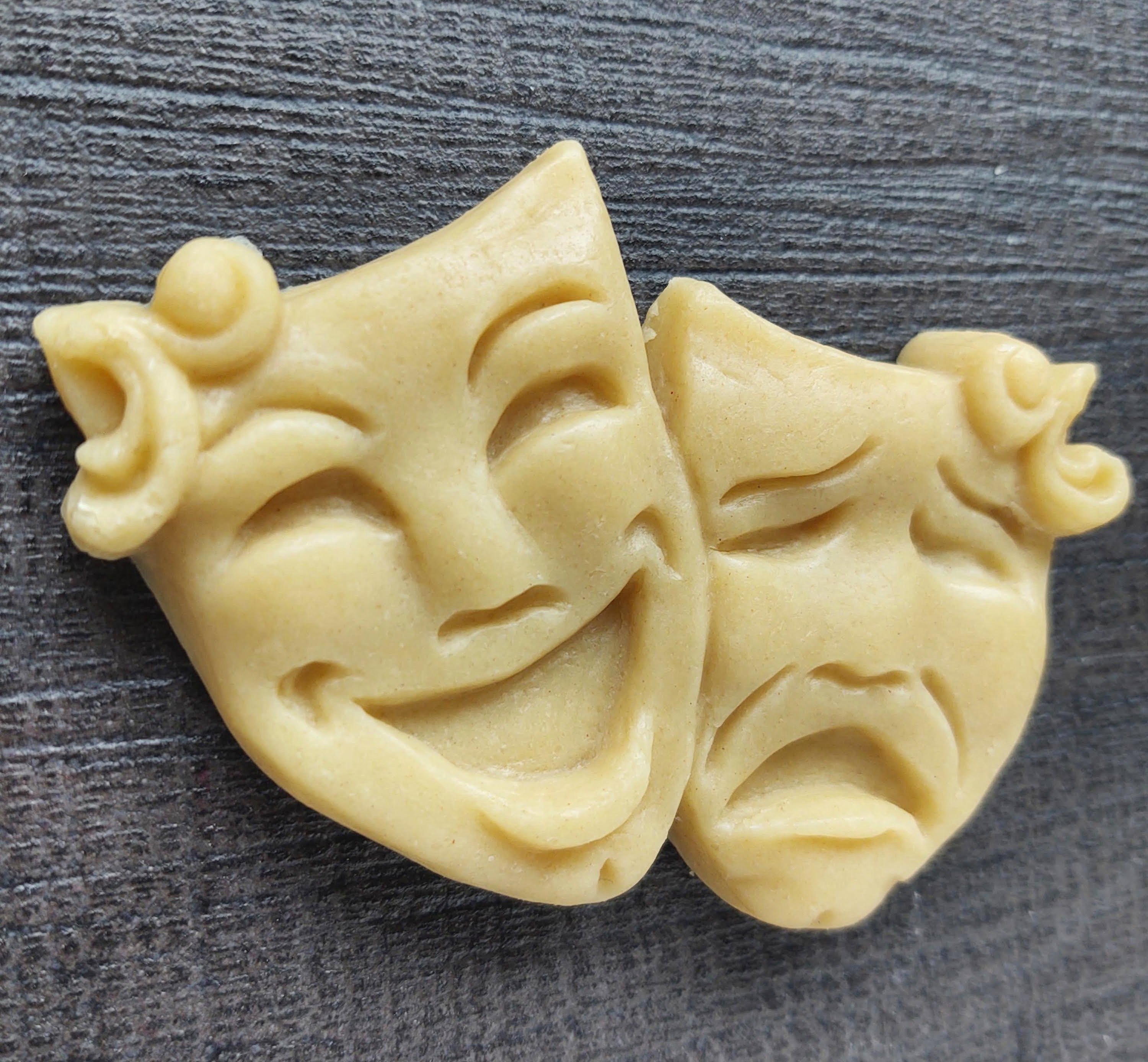 Comedy Tragedy Masks Give-Back Silicone Cookie Mold – Artesão Cookie Molds