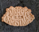Merry Christmas Cookie Mold - Artesão Unique & Custom Cookie Molds
