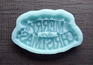Merry Christmas Silicone Cookie Mold