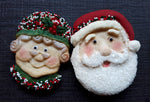 Mr. and Mrs. Santa Claus Silicone Cookie Mold Set - SAVE $4