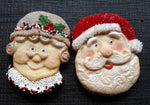 Mr. and Mrs. Santa Claus Silicone Cookie Mold Set - SAVE $4