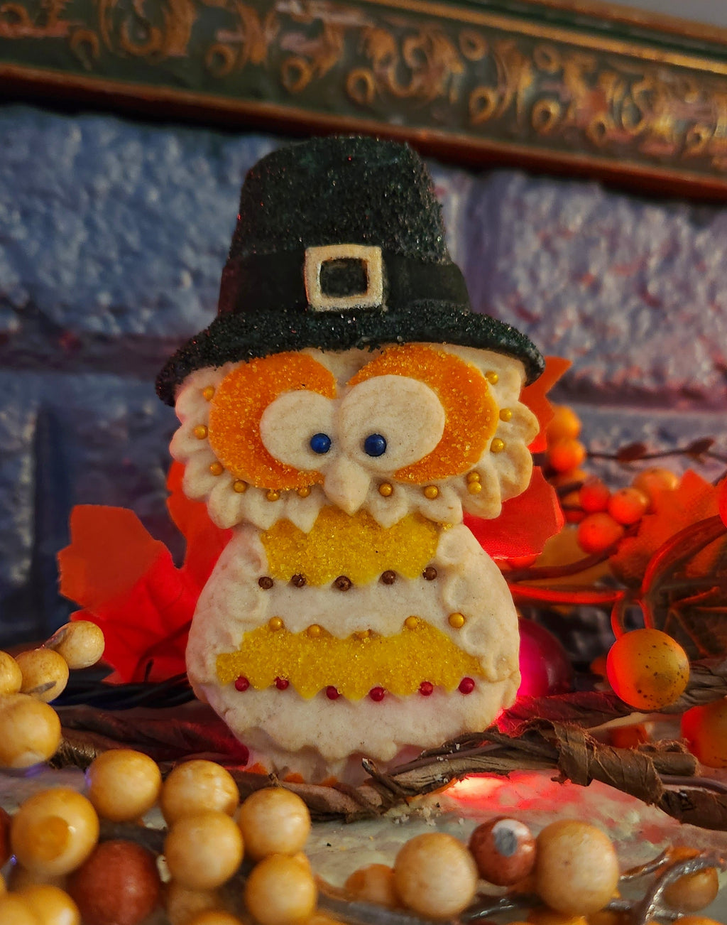 Owl Pilgrim Silicone Cookie Mold