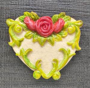 Rose Heart Silicone Cookie Mold