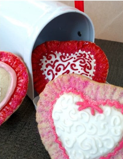 Ruffle Heart Silicone Cookie Mold