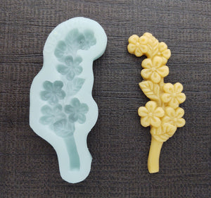 Flower Stem Silicone Cookie Mold