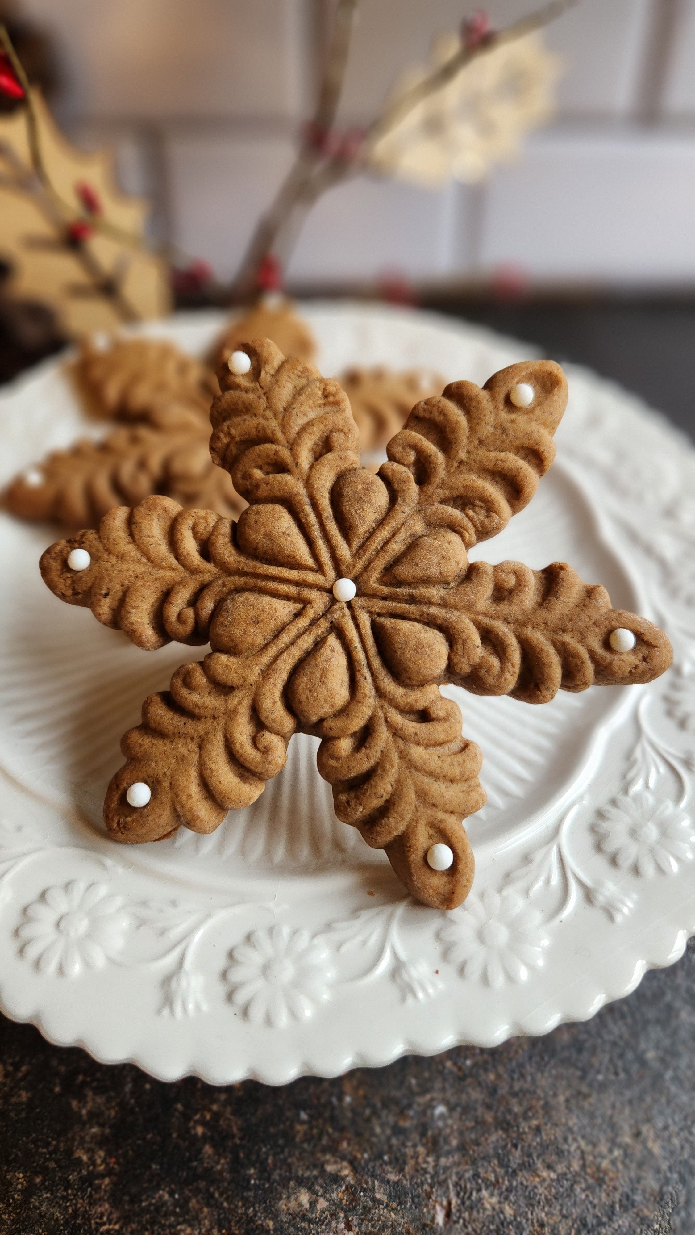 Snowflake Swirl Silicone Cookie Mold