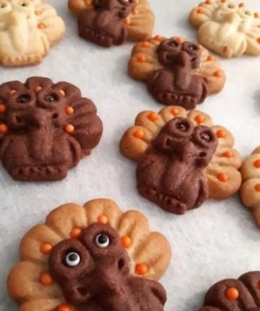 Mini Turkey Silicone Cookie Mold – Artesão Cookie Molds